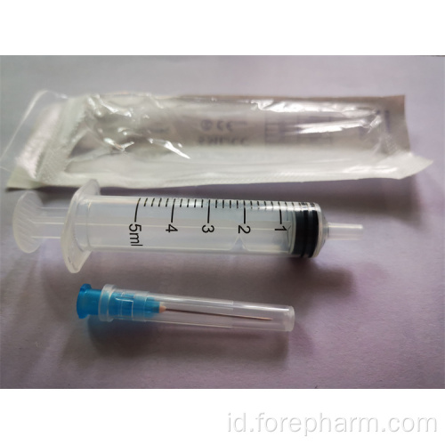 5ml Steril Hidrodermic Pembuangan Syringes Packing Blister